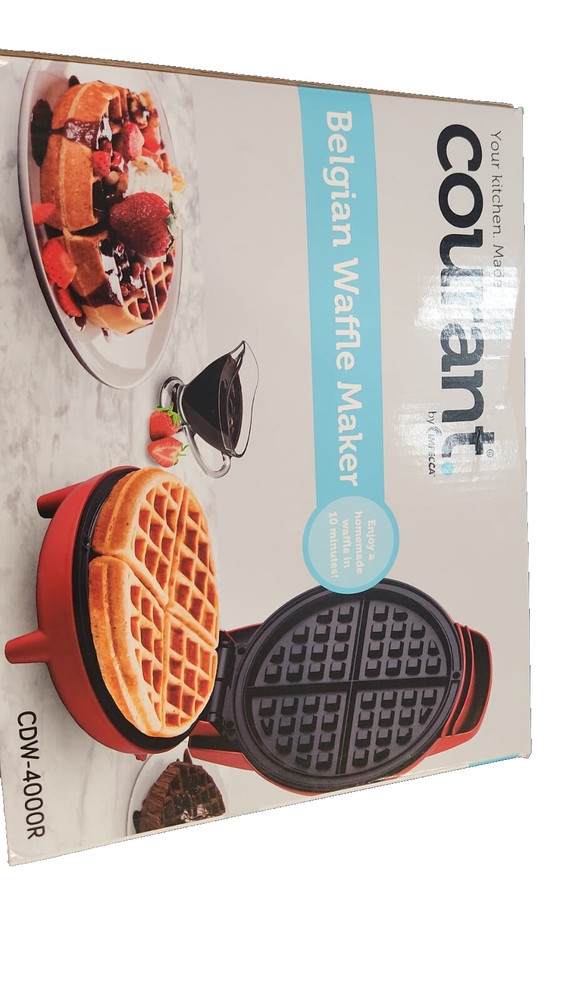 Courant 7-inch Belgian Waffle Maker - Red