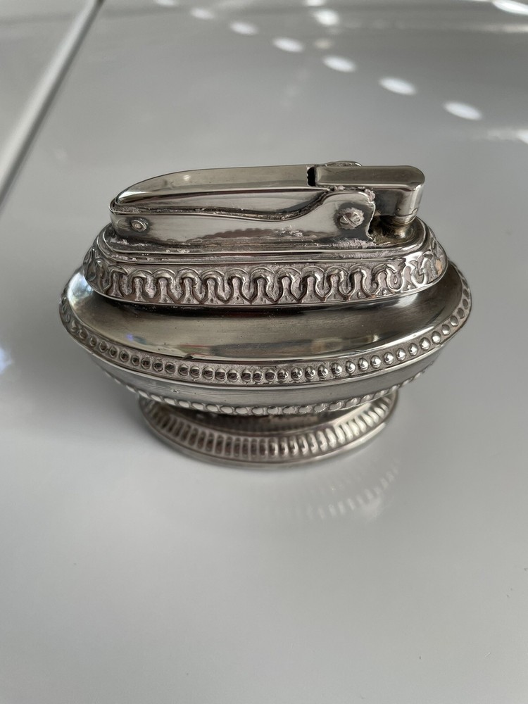 Antique Table Lighter Ronson Silver Queen Anne 1936