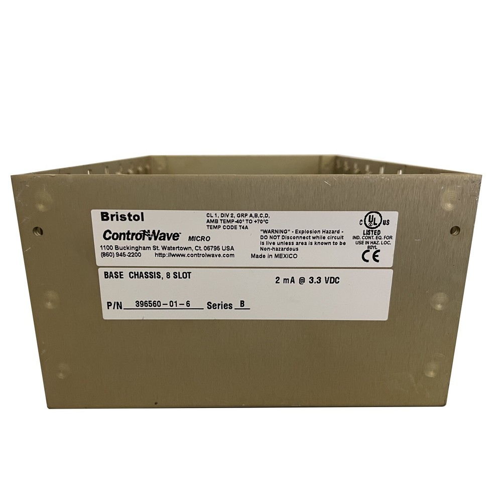 Bristol Control Micro Chassis 396560-01-6 Series B + 6 Modules (UNTESTED) NO Key