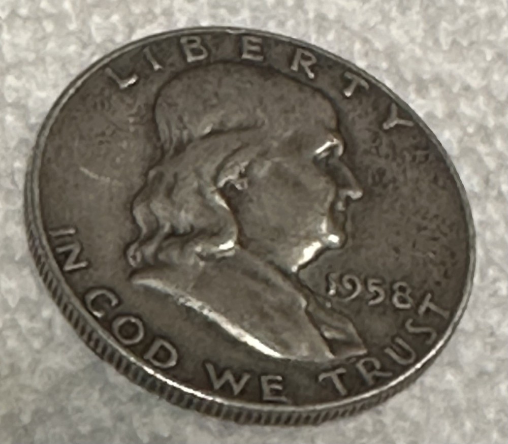 1958 Franklin Half Dollar .50 Cents