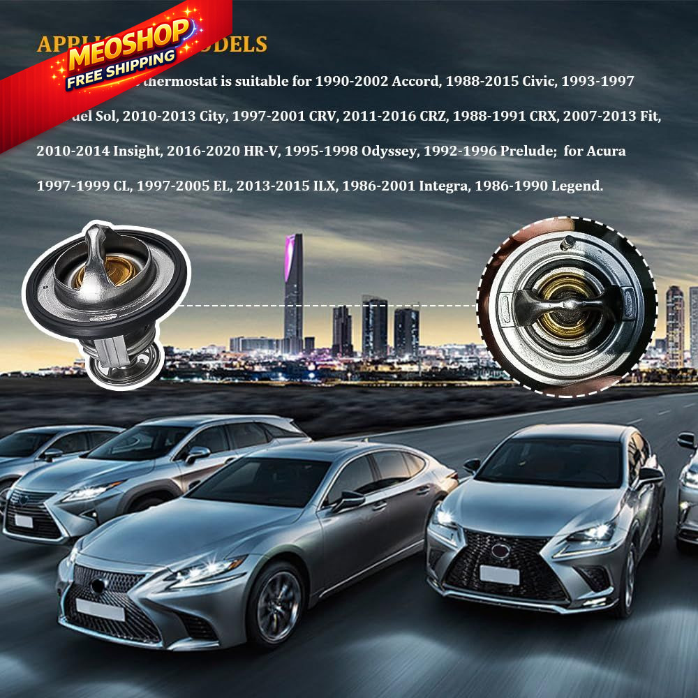 Car Thermostat, High Performance Automotive Replacement Engine Thermostat...