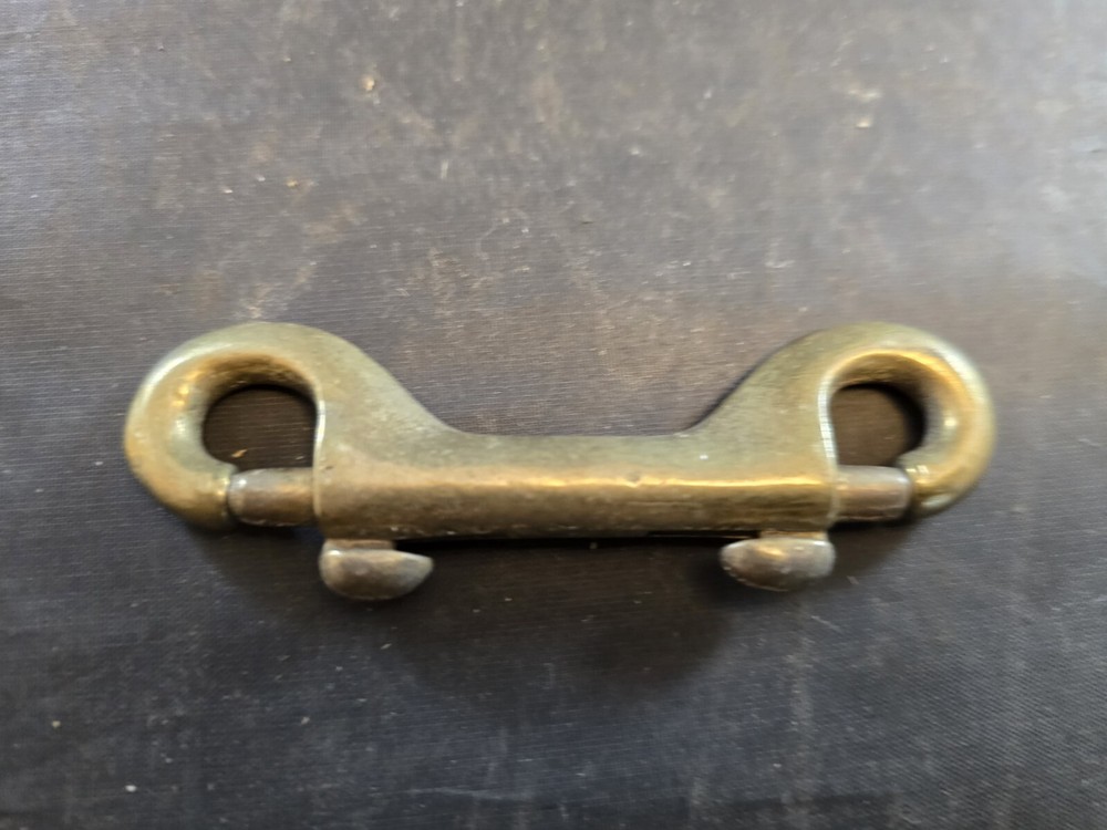 3 1/2" solid brass double sided Snap hook