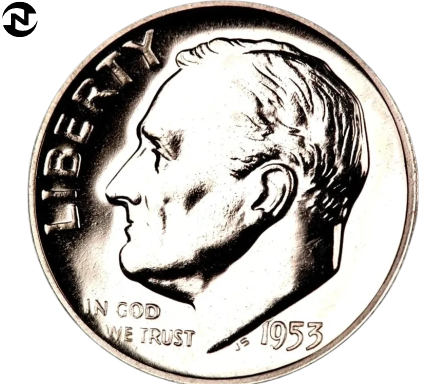 1953 Roosevelt Dime ~ Gem Proof ~ 90% Silver