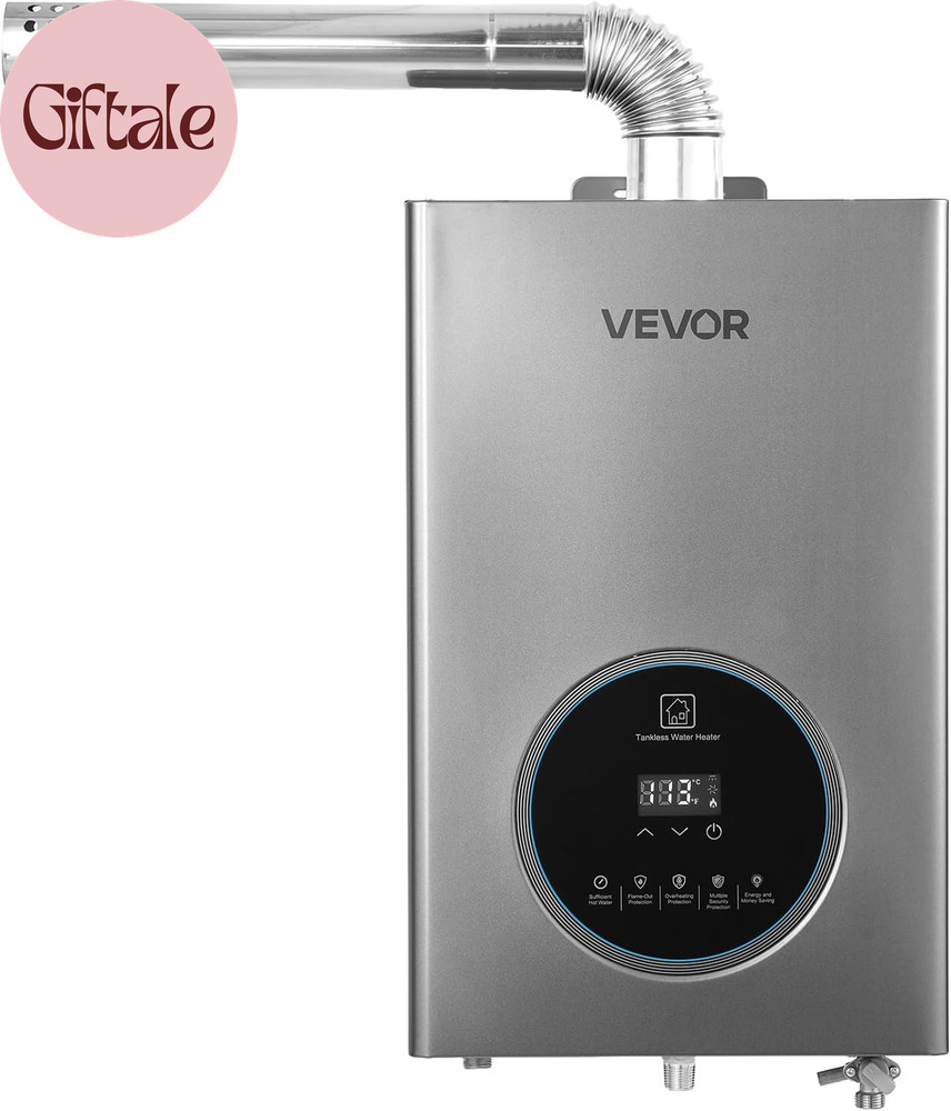 Propane Tankless Water Heater, 4.3Gal Indoor 100000 BTU Instant Hot Water Heater