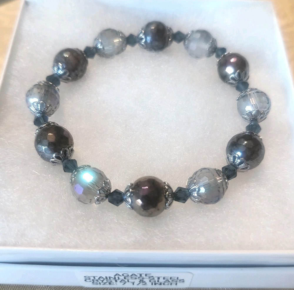 Midnight Spark Bracelet Handmade
