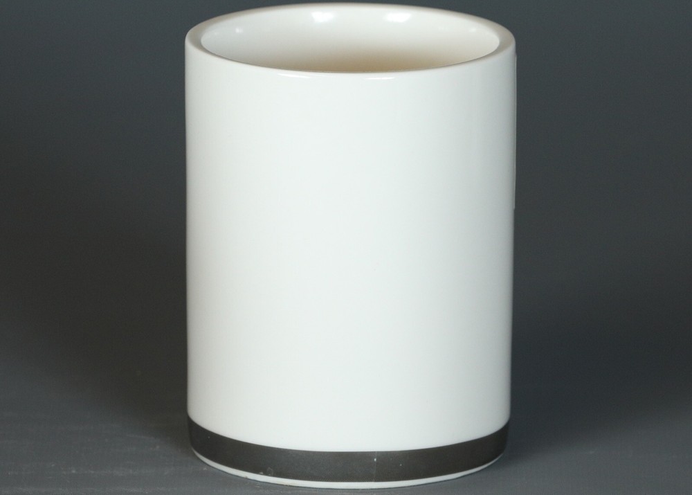 MATHILDE M. WHITE CERAMIC TOOTHBRUSH GLASS #1