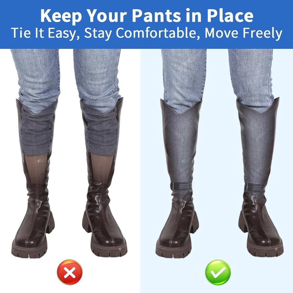 Versatile Elastic Boot Straps with Adjustable Fit - Essential for Cowboy Boots