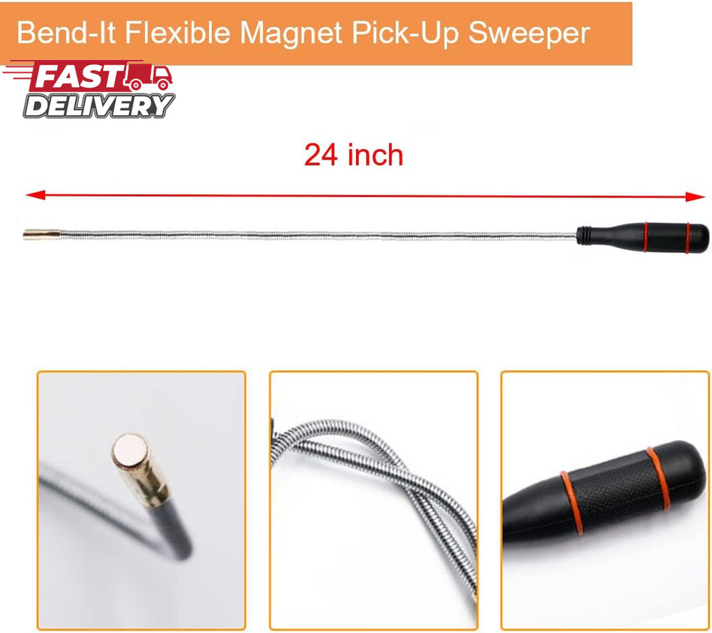 3 Pack Telescoping Magnet Pick-Up Tool Set Retrieving Telescoping Magnet Pickup