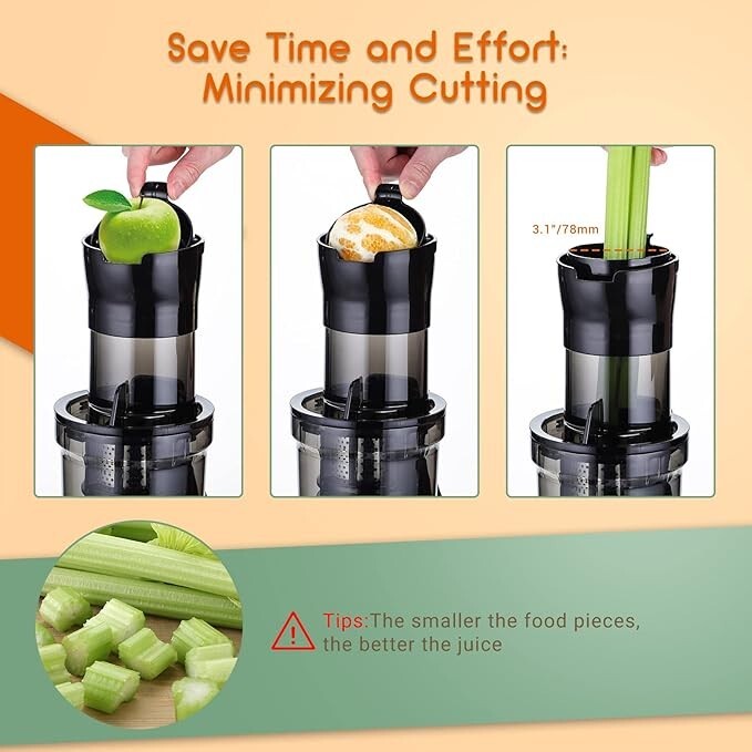 Slow Juicer Machine Masticating Cold Press Juicers Squeezer Vegetable Processor