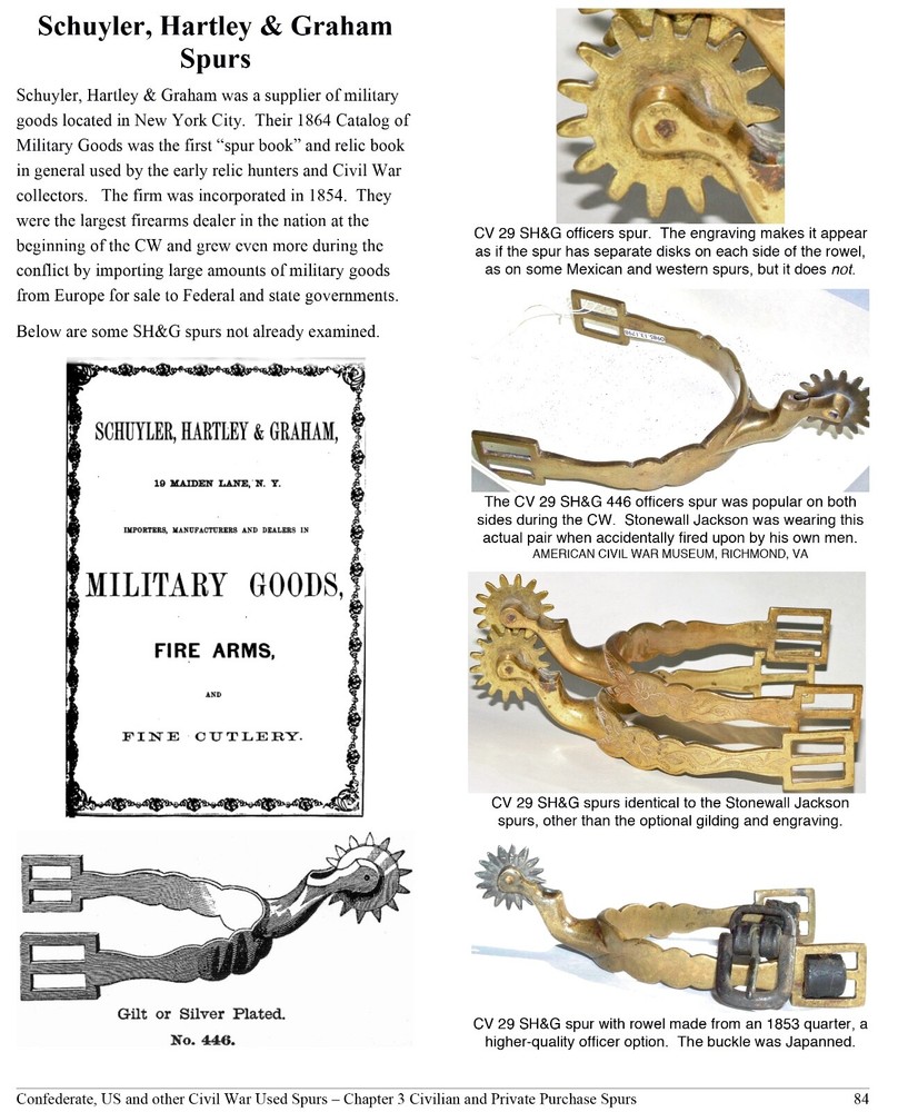 Confederate, US & Other Civil War Used Spurs, ENLARGED & REVISED SECOND EDITION!