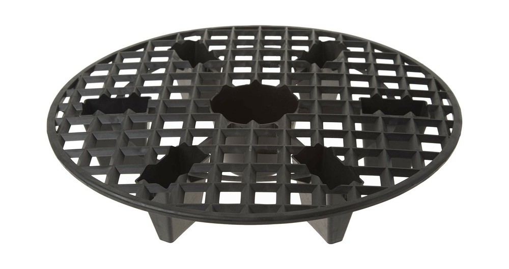 Gro Pro NX Level Fabric Plastic Pots Elevator Raiser Planter Holder 13" Black