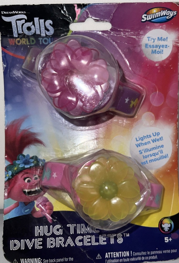 Trolls World Tours Inflatable Bundle: Beach Ball, Arm Floaties & Dive Bracelets