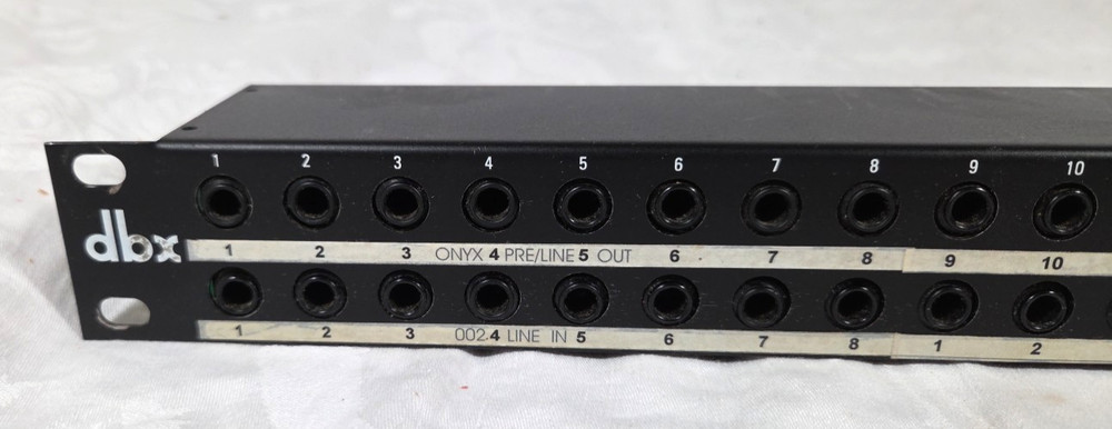 DBX PB-48 48-Point 1/4" Balanced Patch Bay / #1