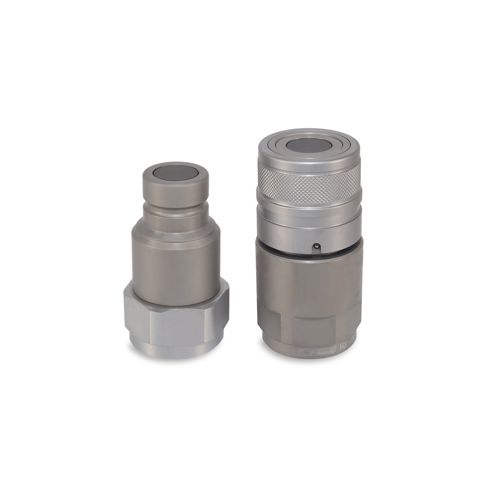 3/4″ Flat Face Hydraulic Quick Couplers Set - 3/4″ SAE Thread