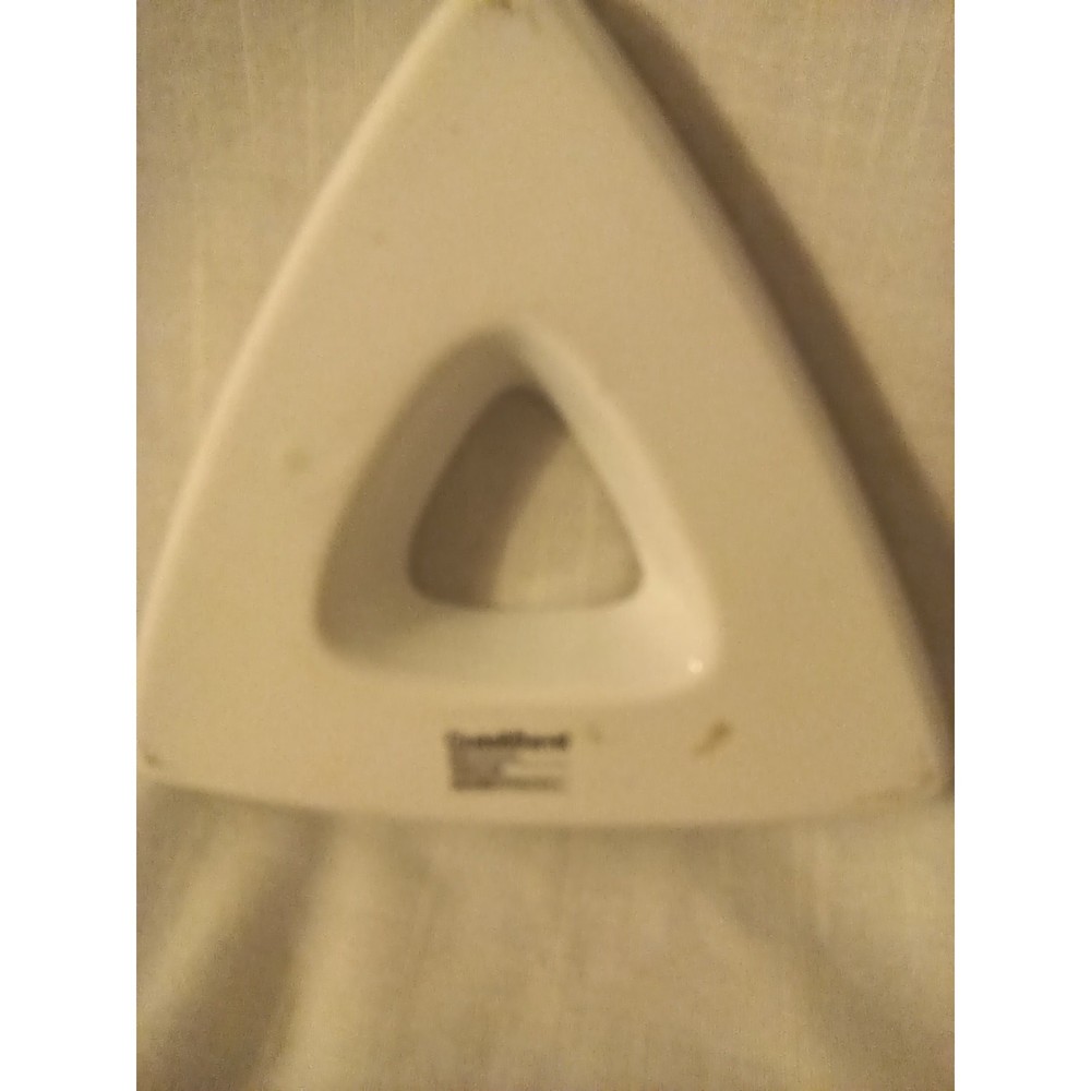 Crate & Barrel Triangular White Appetizer Serving Dish Porcelain Apx. 7 in EUC