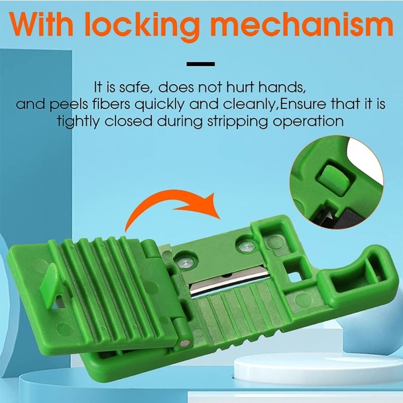 Optical Fiber Ribbon Stripper Safe Cable Splicing Tool Longitudinal Stripper