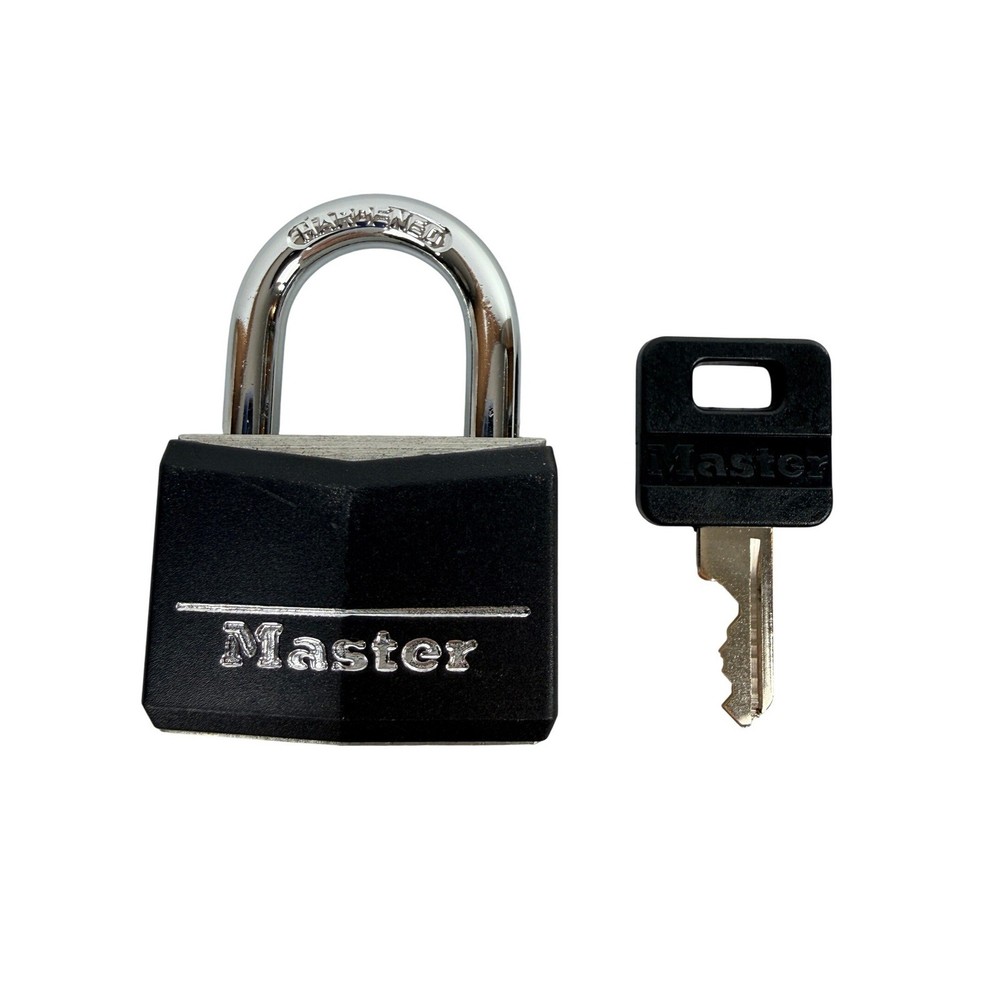 Master Lock Covered Aluminum Keyed Padlock and Key - B2