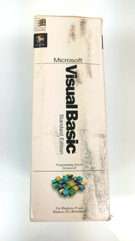Microsoft Visual Basic Standard Edition Version 4.0 used complete Win 95 1996