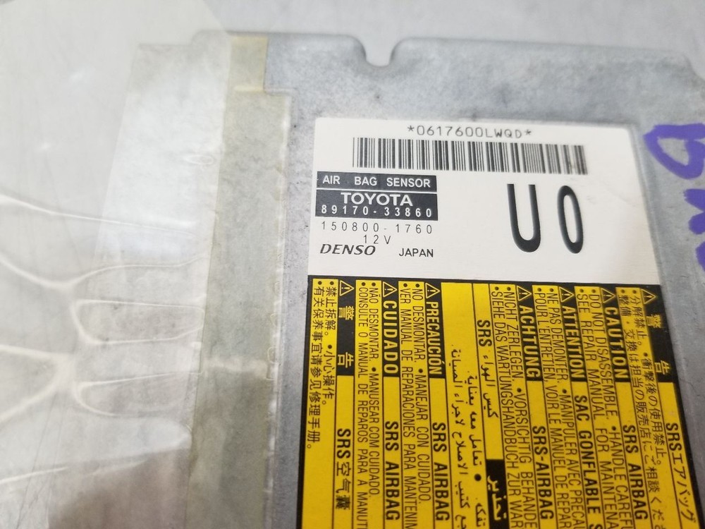 14 LEXUS ES350 SRS CONTROL MODULE 8917033860