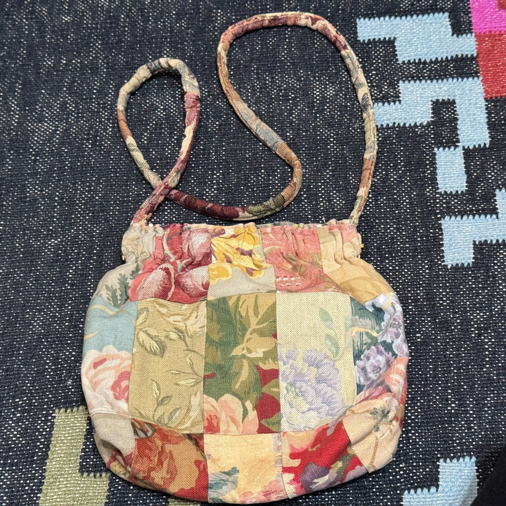 JeriBags Patchwork Floral Tapestry Project Knitting Bag