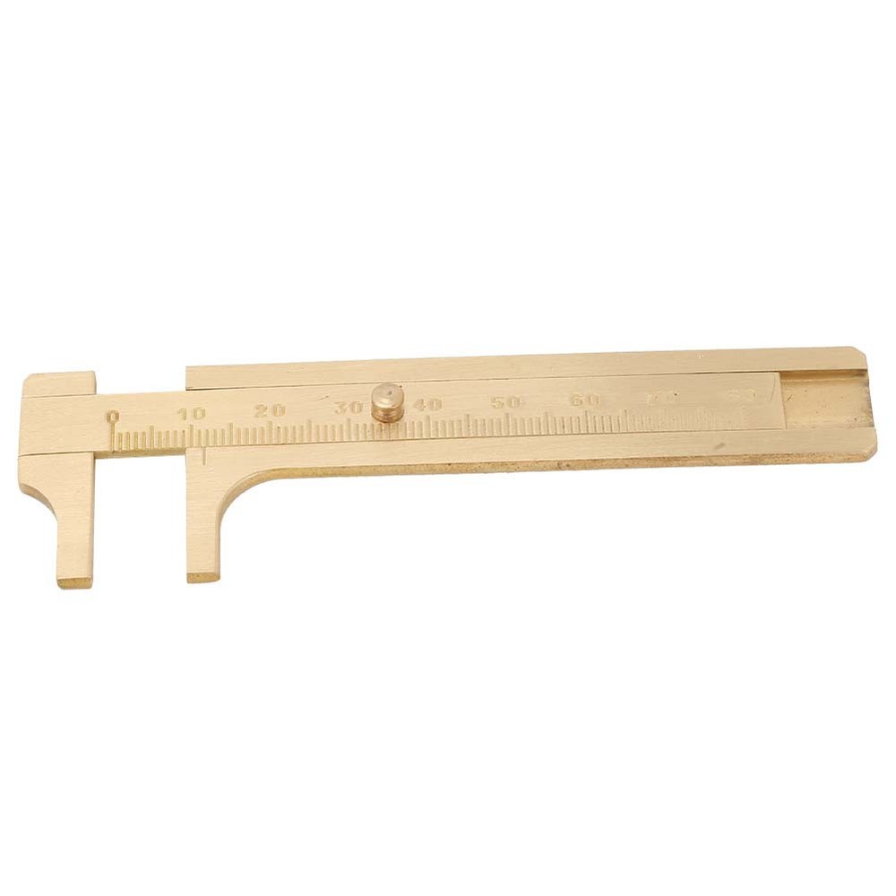 Measuring Tool Solid Copper Vernier Caliper 0-80mm Caliper Ruler For Archaeology