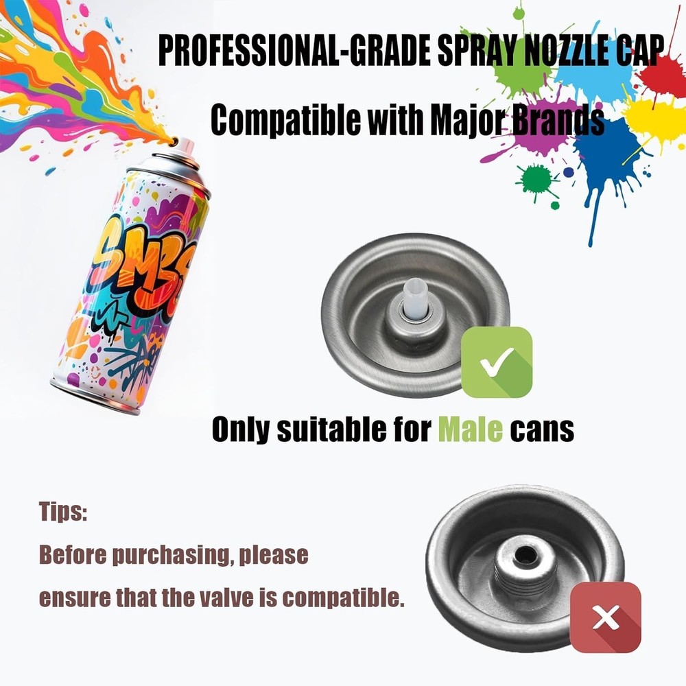 High-Quality Spray Can Nozzle Replacement – 10 Assorted Tips for Home Use
