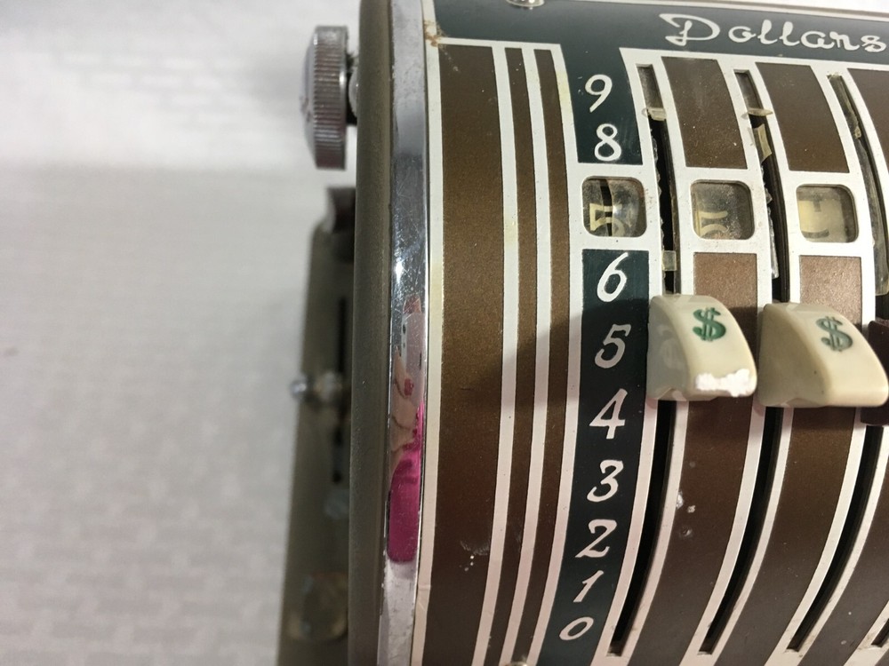 VINTAGE PAYMASTER SYSTEM / SERIES 600 / 7 COLUMN CHECK WRITER / STAMPER MACHINE