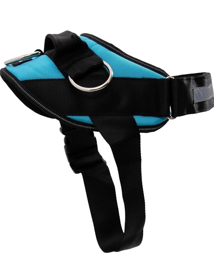 Shawn Co Size Small Blue/Black Dog Harness NWT