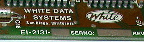 White Data Systems EL-2131-00 I/O Circuit Board 3.0 Rev. A