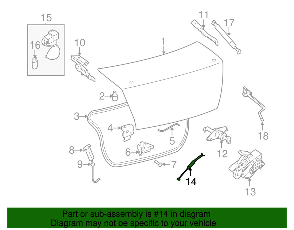 Genuine Nissan Release Cable 84650-ET80A