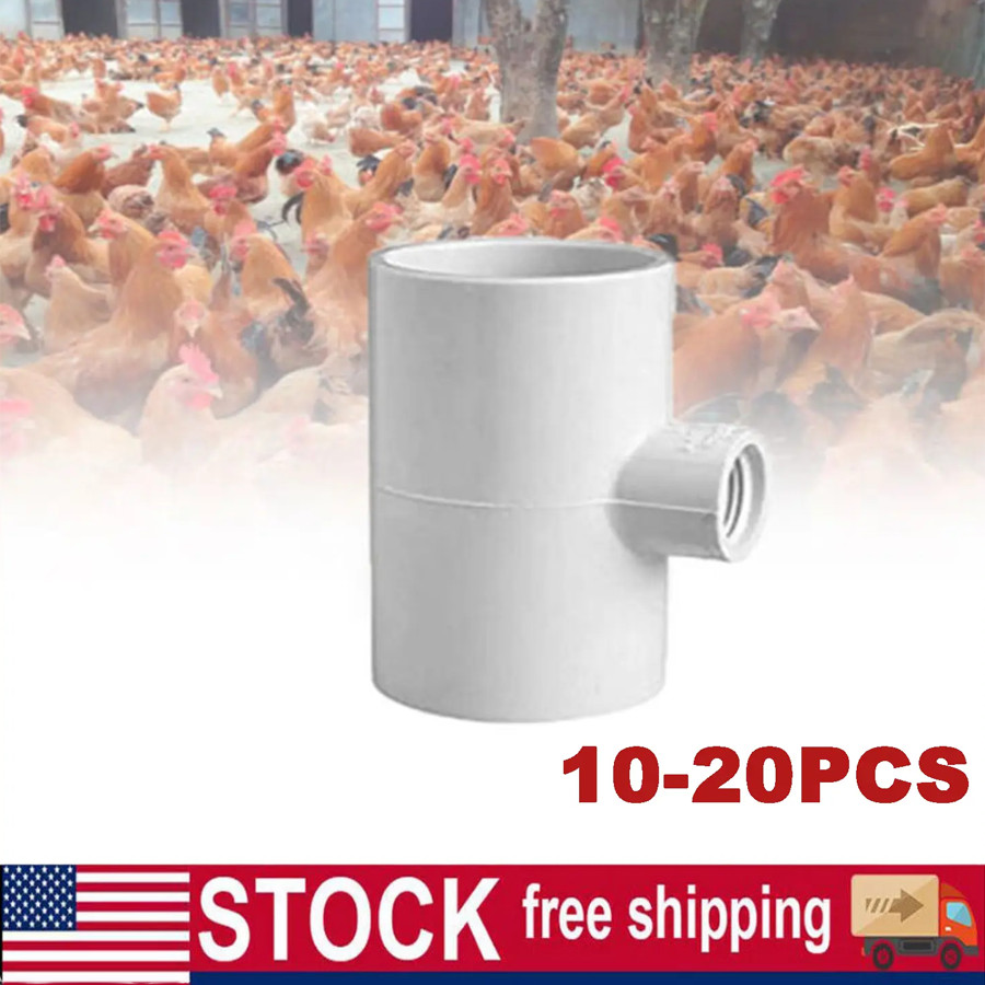 Chicken Drinking Poultry Water Dispenser Accessories Three-way Connection Tool