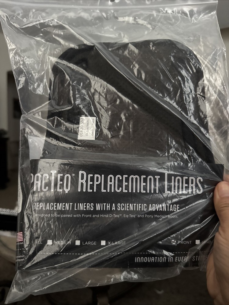 Brand New Front, EquiFit ImpacTeq Liners Size: Small