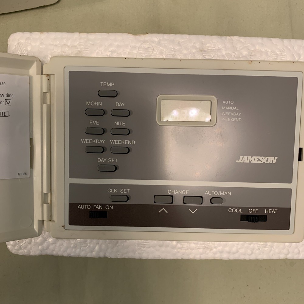 Vintage 1986 E100 Jameson Energenius Programmable Electronic Thermostat