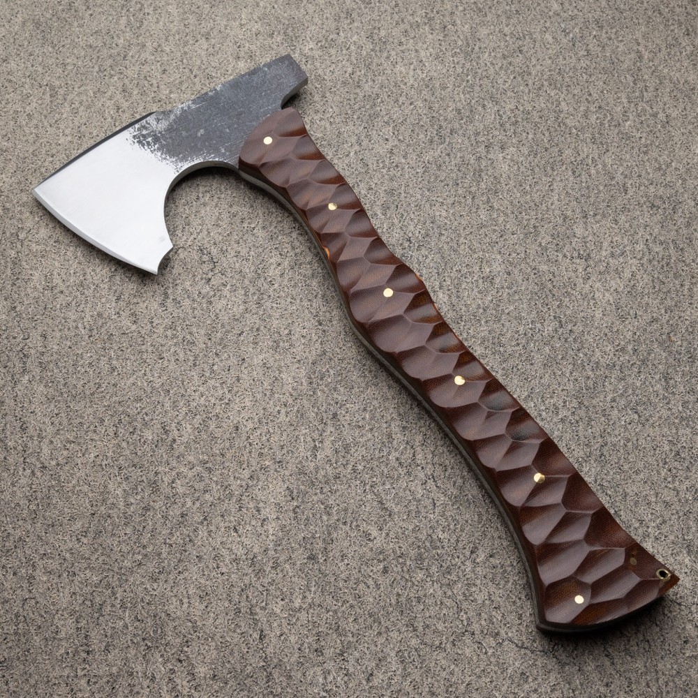 Hand Forged American tomahawk ,Full Tang Hatched , Axe Knife combo, Sheaths