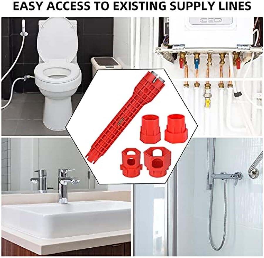 Faucet Sink Installer Multi Tool Wrench Plumbing Kitchen Water Pipe Spanner