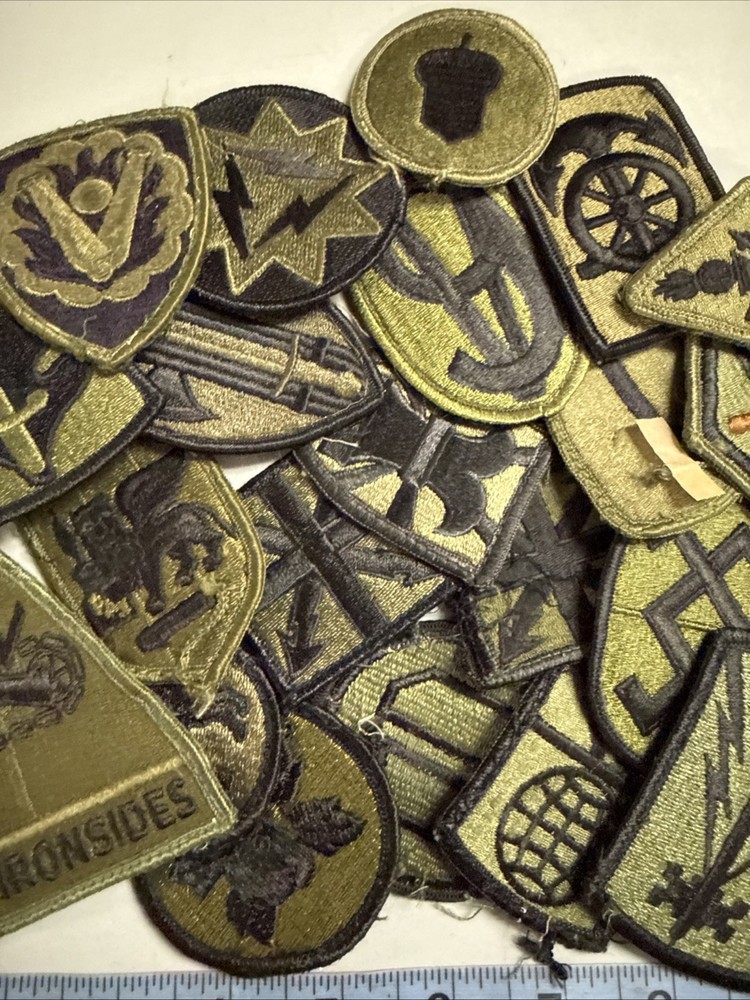 Cold War US Olive Drab Patch 21 Pieces B540