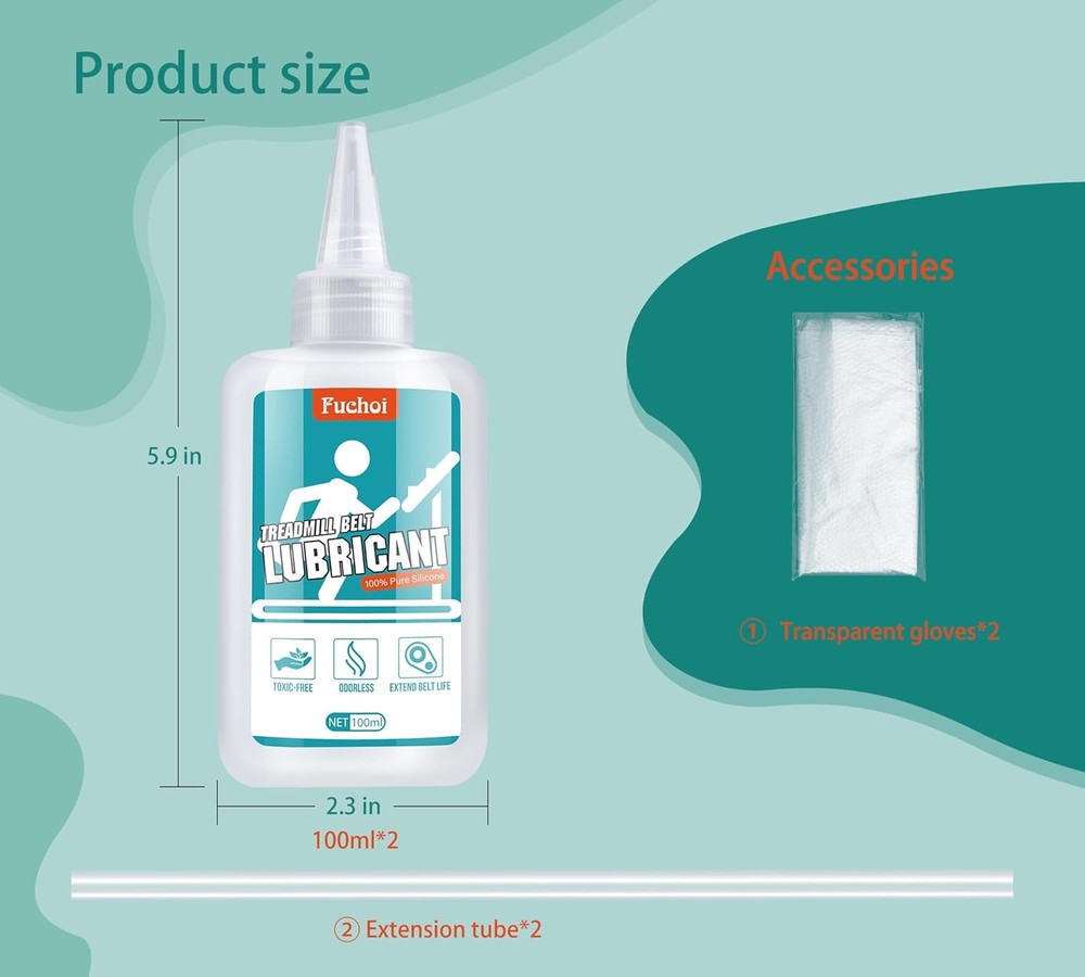 Treadmill Belt Lubricant - 7oz / 200ml for - 100%...