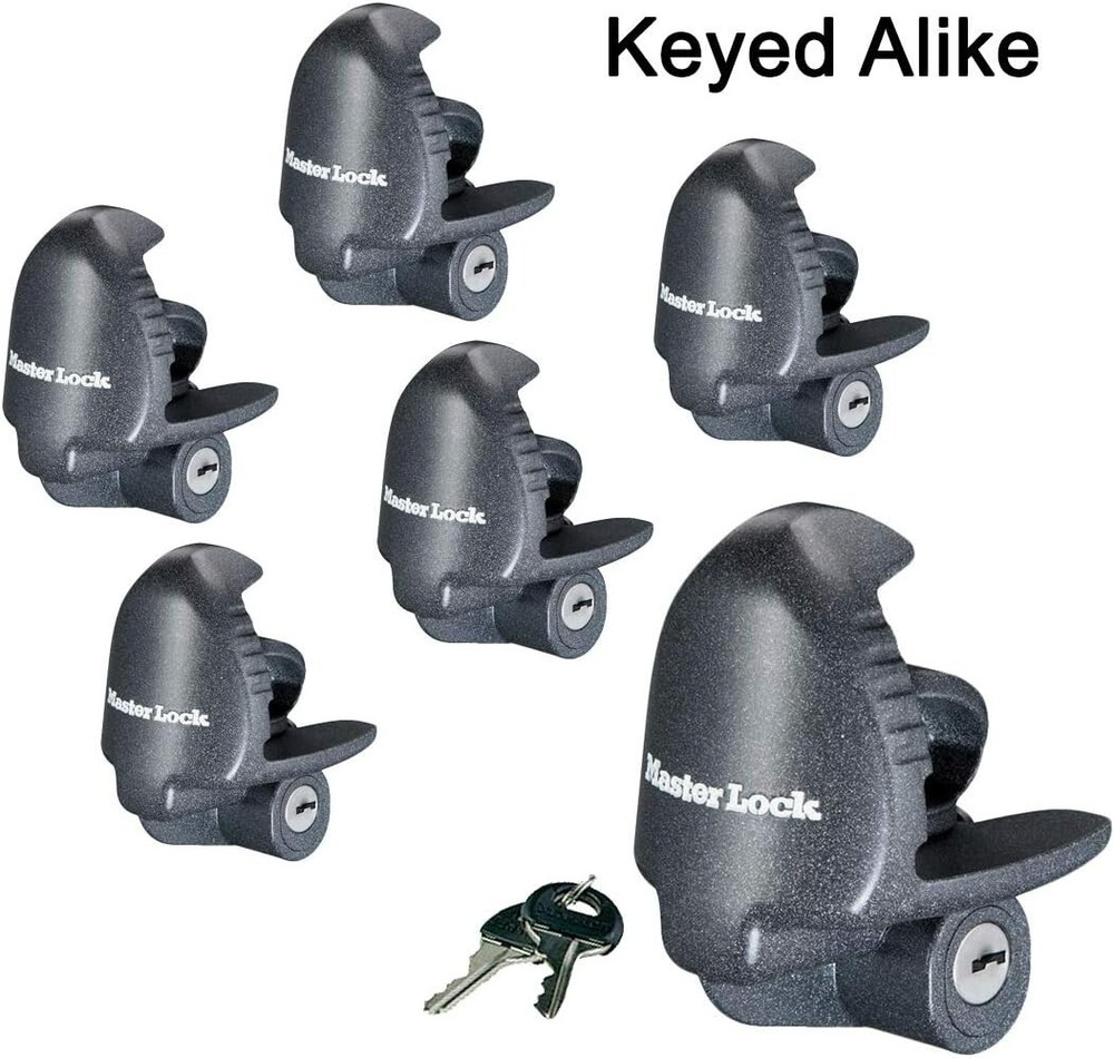 Master Lock - (6) Keyed Alike Universal Trailer Coupler Locks