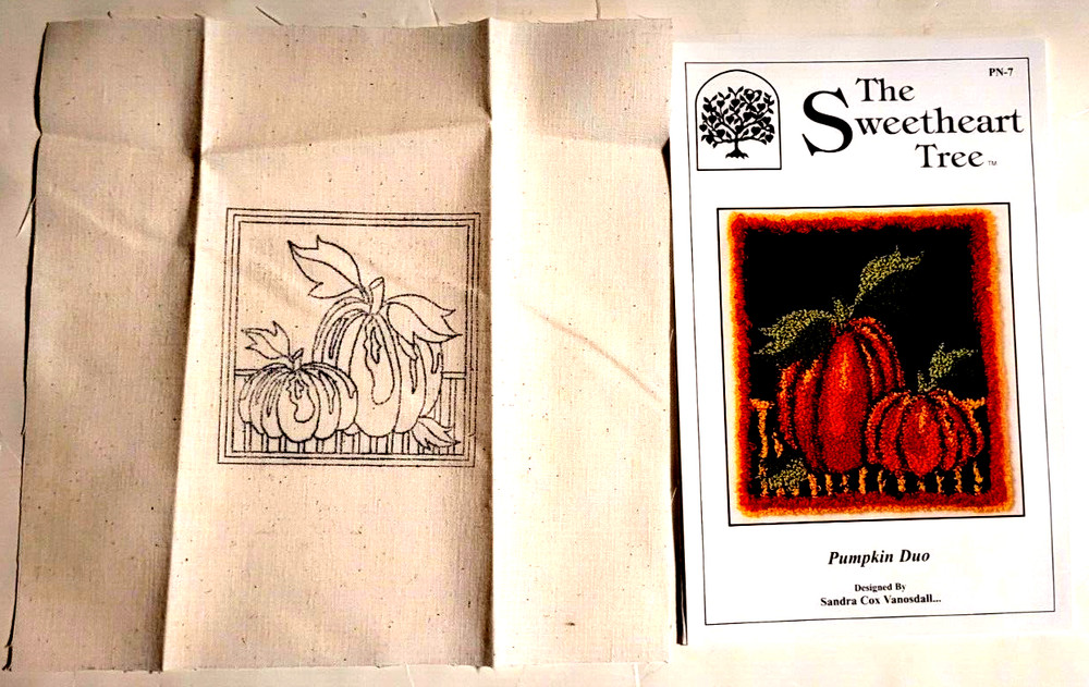 2 patterns (partial kits), 1 book, Happy Harry, Pumpkin Duo, Dancing Needles