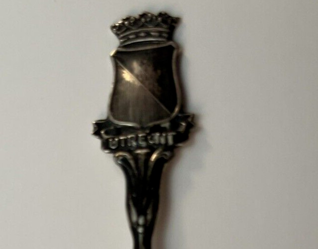 Rare Netherlands Utrecht Crest .835 Silver Souvrnir Spoon