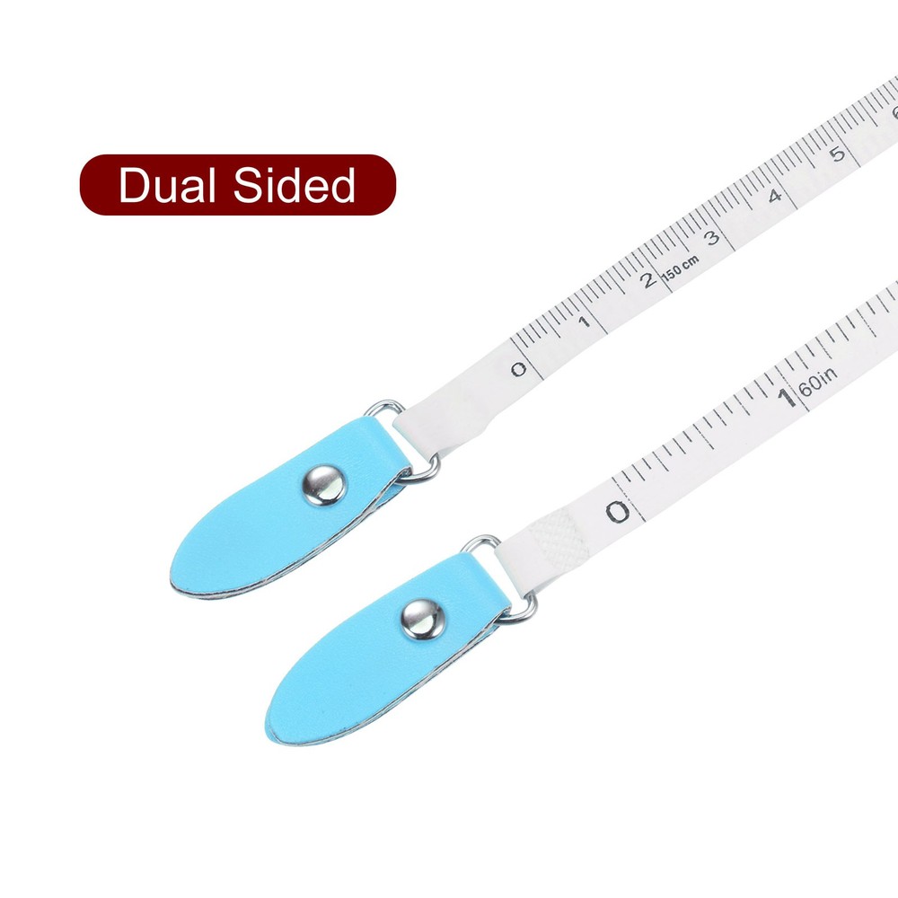 Square Retractable Tape Meter 150cm/60 Inch, Blue