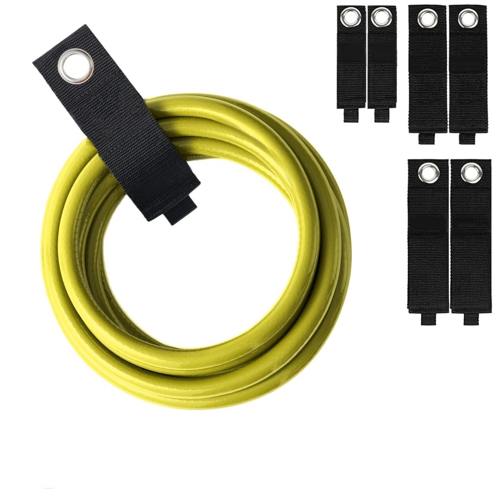 Heavy-Duty Storage Straps (Assorted 6 Pack) Extension Assorted 6-Pack, Black