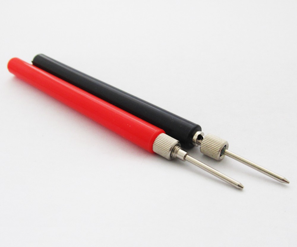 2pcs DIY Multimeter Test Probe without Cable Assemble & No Solder Long Handle