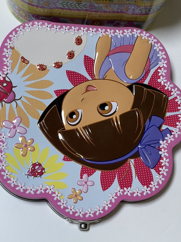 2012 Dora The Explorer Tin Box Co. w Handle Collectible Case