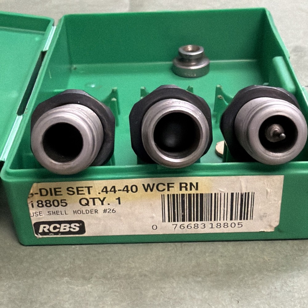 RCBS Reloading Dies # 18805 3pc. W/ Shell Holder
