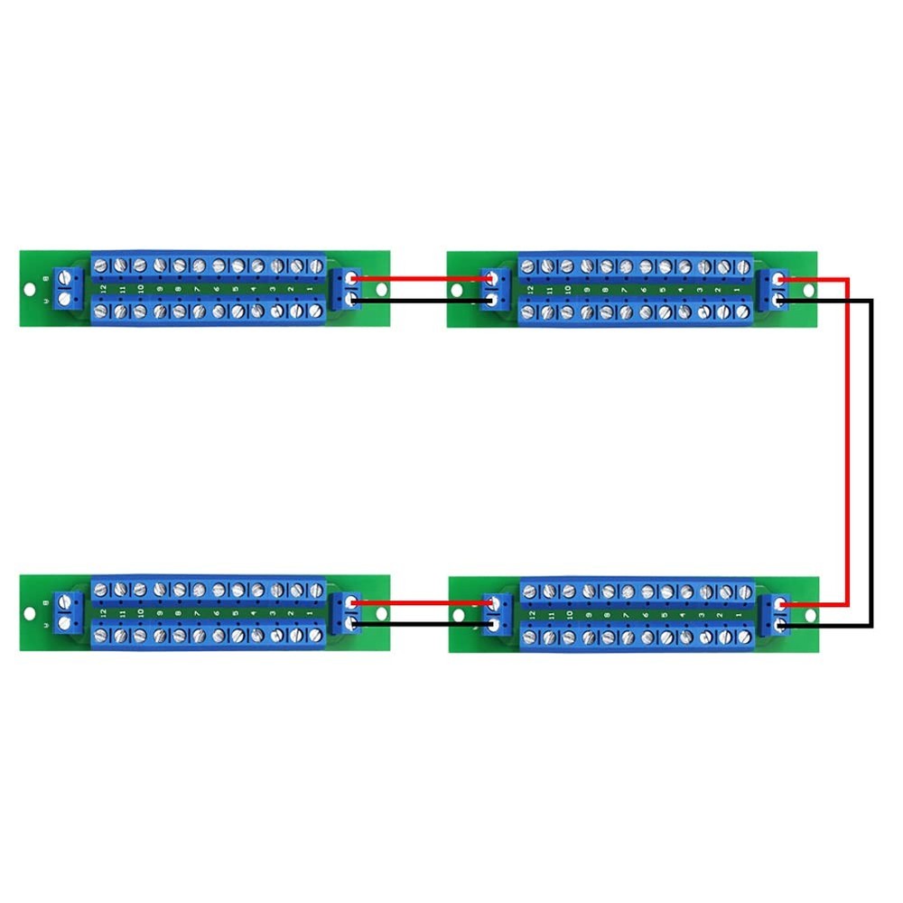 PCB Double-Layer Wiring Power Distribution Board Kit, 2 x 12 Position Power Dist