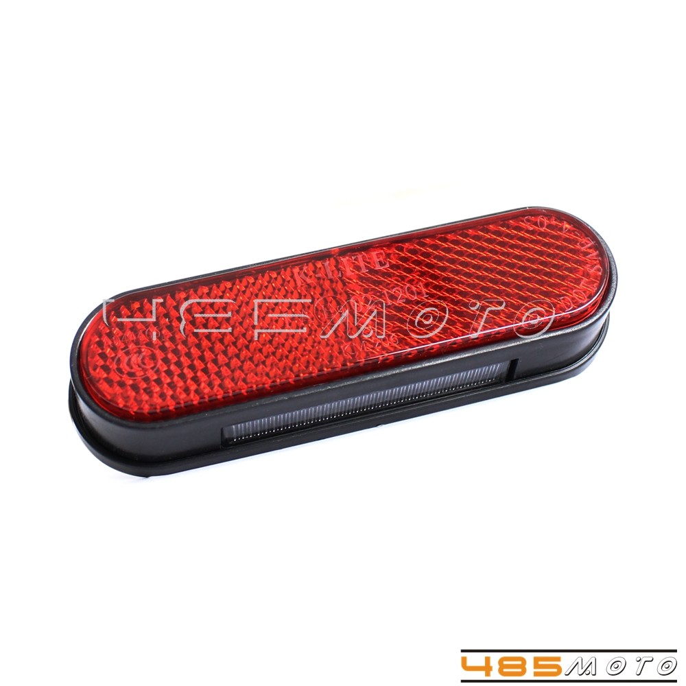 Red Universal Reflector LED License Plate Number Light W/ Integrated Tail Light