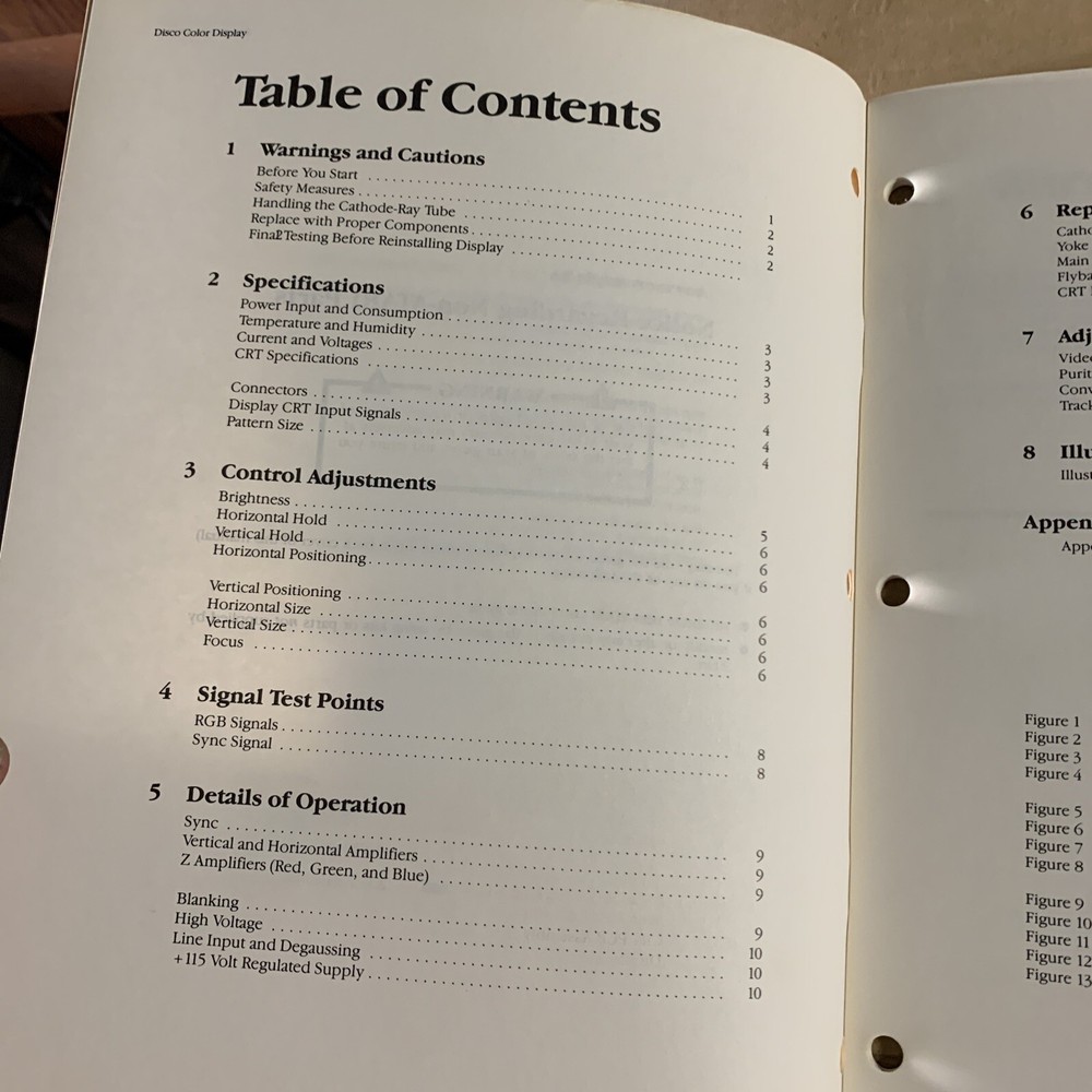 Original Atari TM/183 Disco 29” arcade video game manual