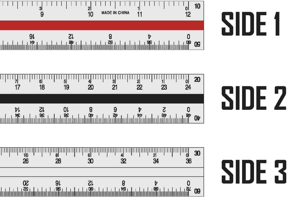 Triangular Engineering Scale Aluminum Ruler for Architects Engineers and Student