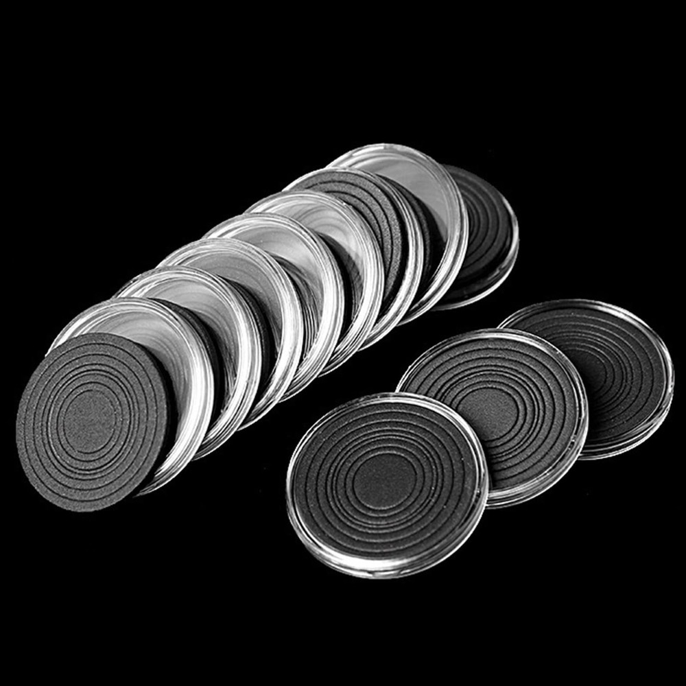 MUDOR Silver Dollar Coin Holders with 10 Size 41mm(Silver Eagle), Clear